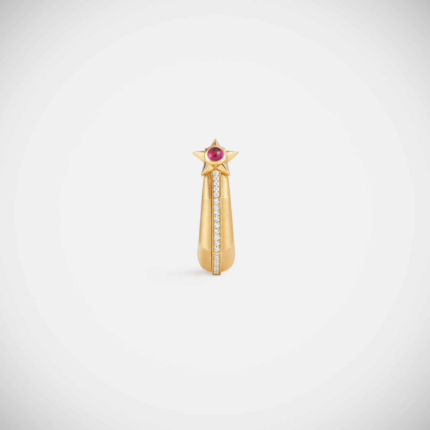 Marie Lichtenberg Staging Earring Baba Medium Ruby Earring