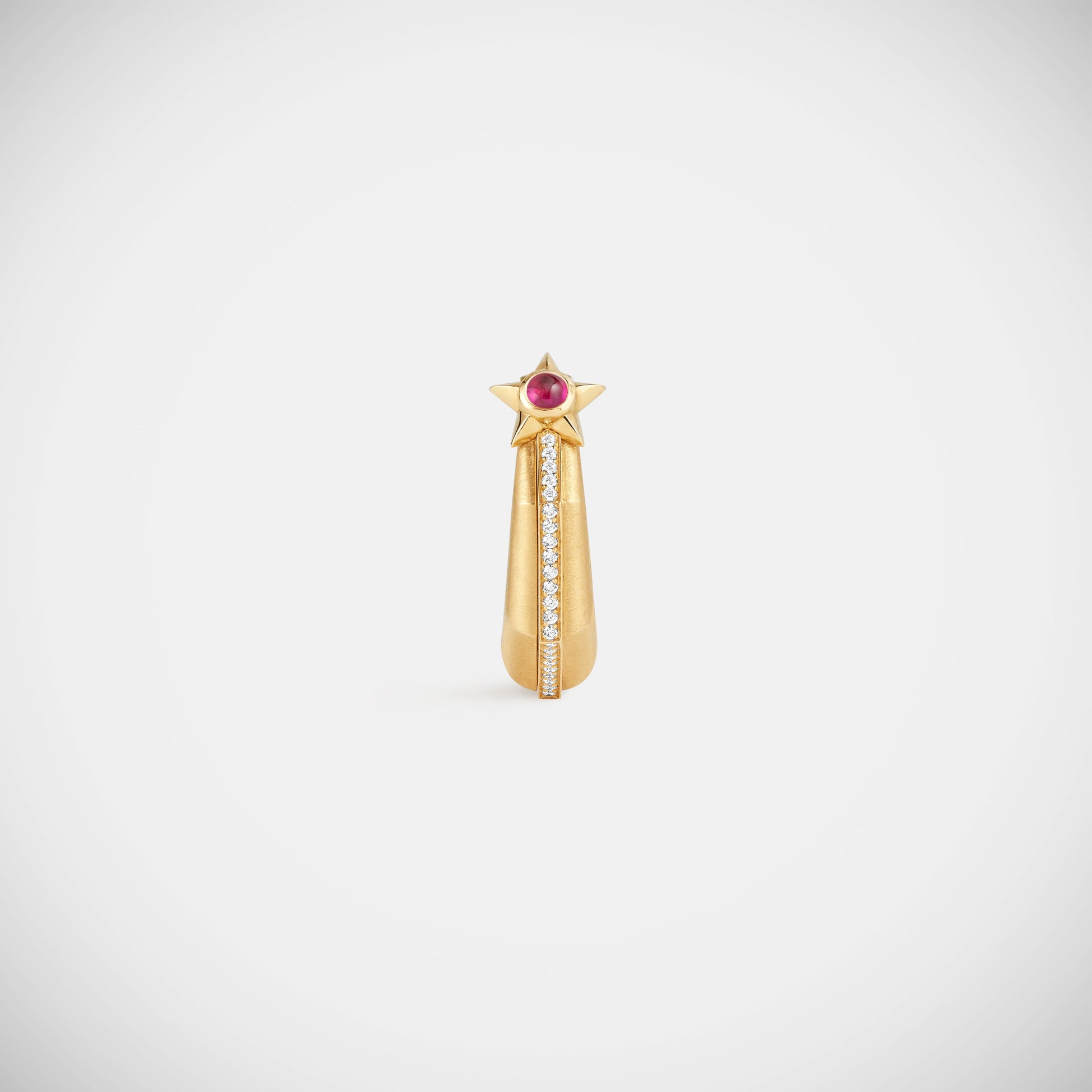 Marie Lichtenberg Staging Earring Baba Medium Ruby Earring