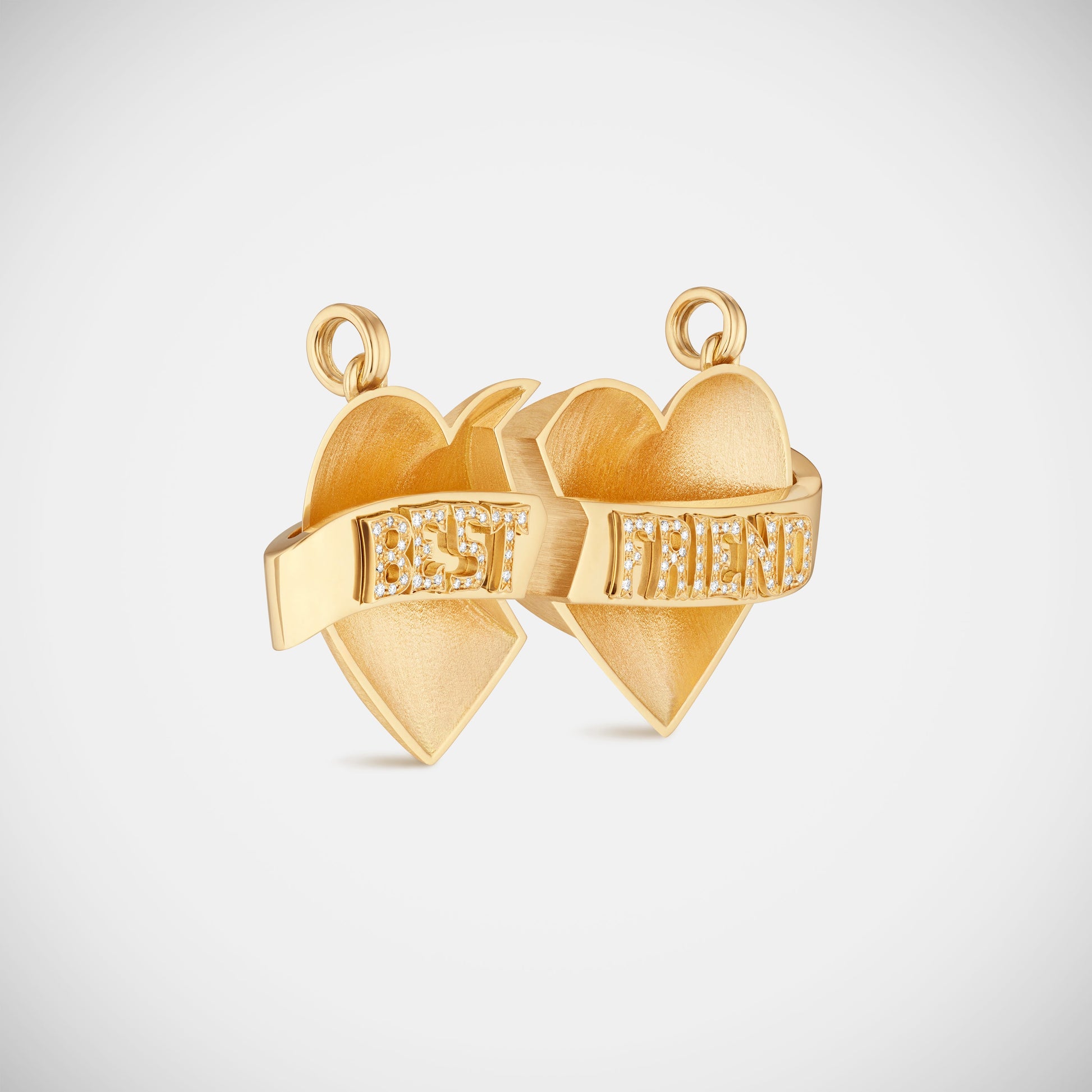 Marie Lichtenberg Staging Charm Best Friend charms on Gourmette Chains