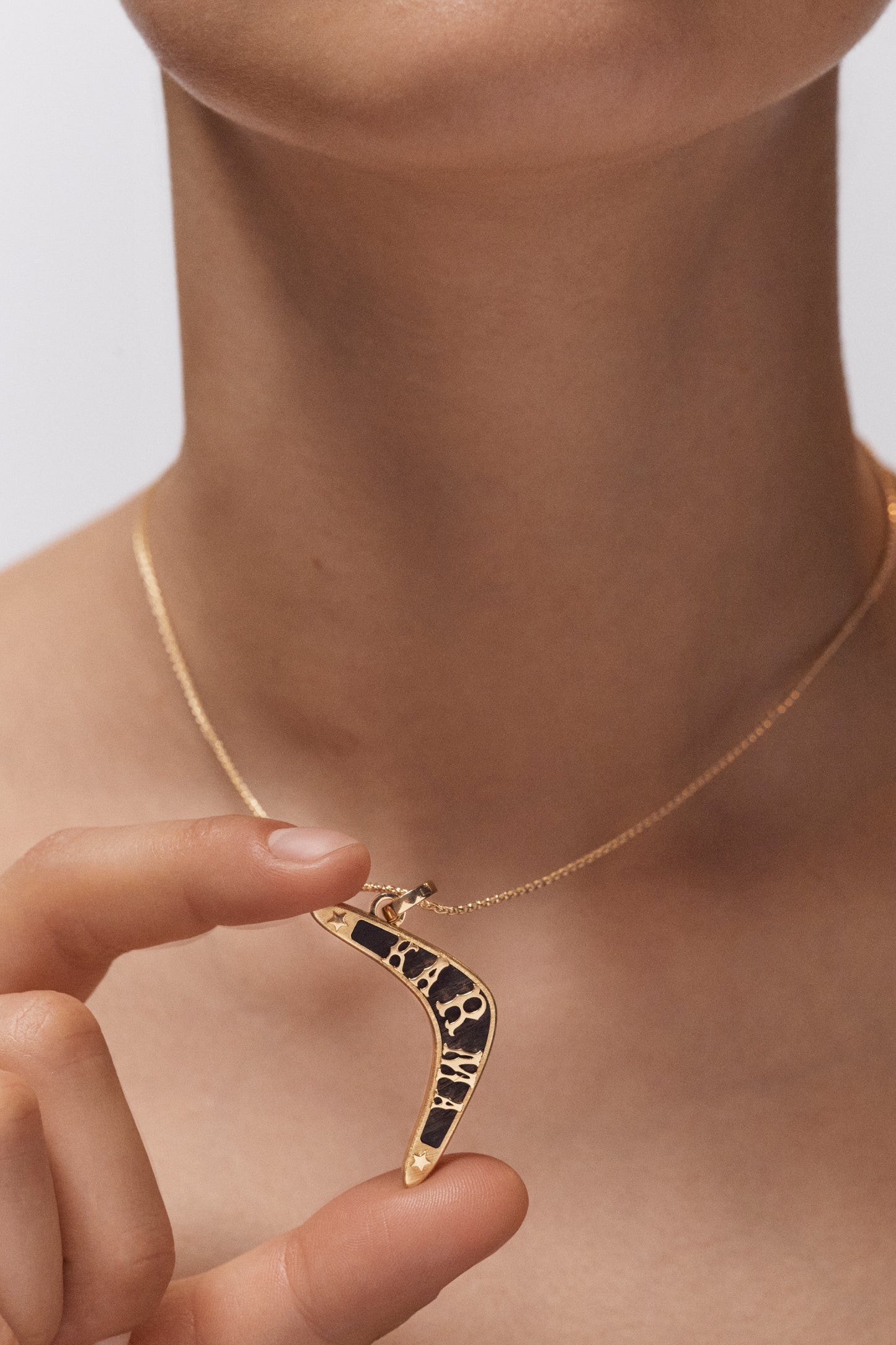 Marie Lichtenberg Staging Pendant Ebony Karma Charm