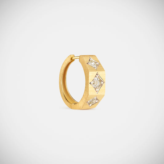 Marie Lichtenberg Staging Earring Ecrou Coco earring Diamonds large