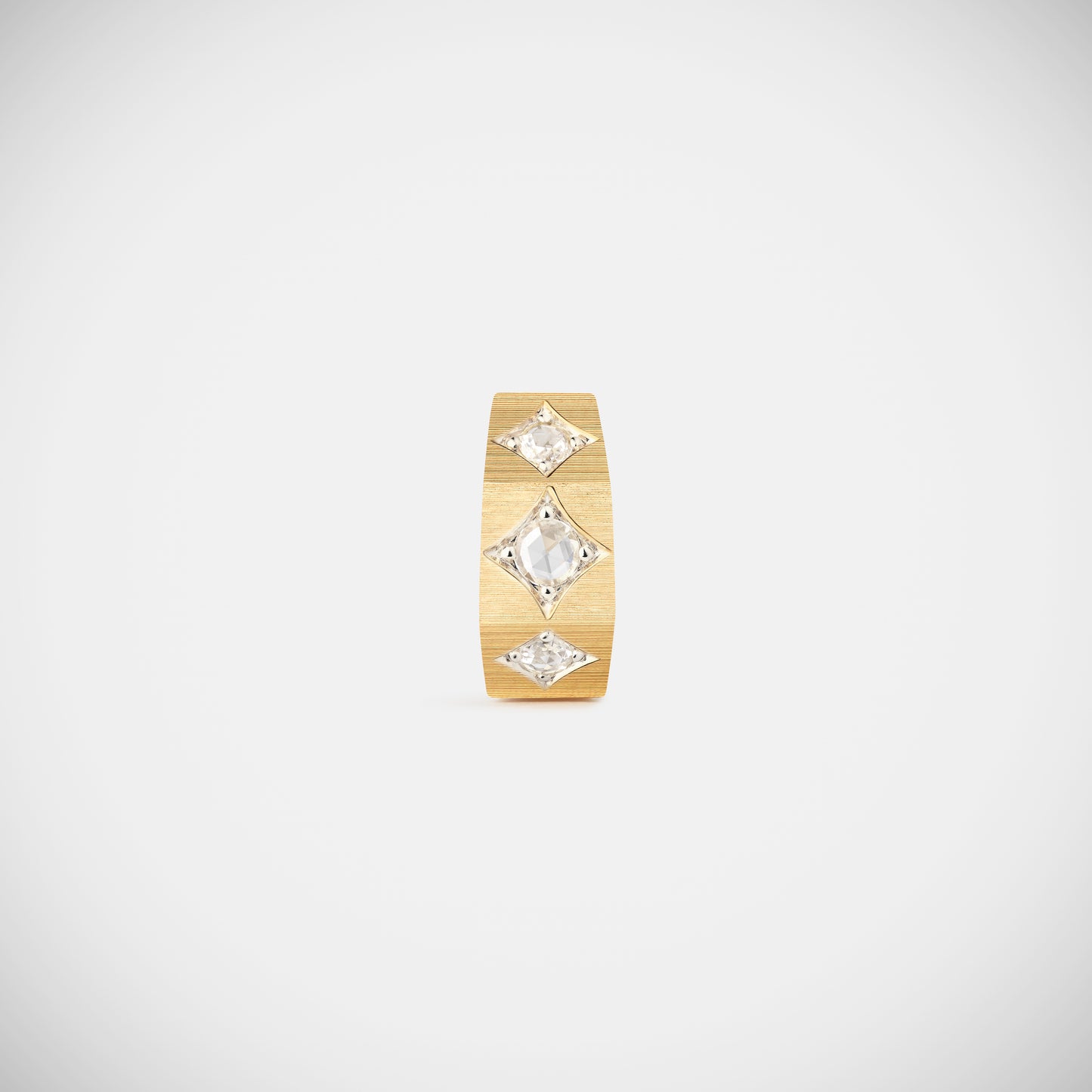 Marie Lichtenberg Staging Earring Ecrou Coco earring Diamonds medium