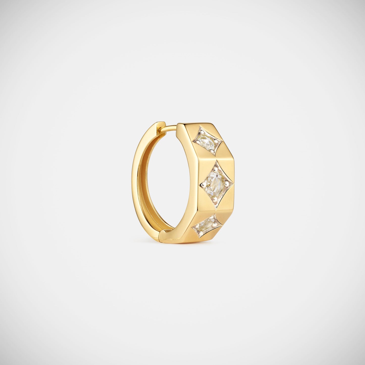 Marie Lichtenberg Staging Earring Ecrou earring Diamonds large