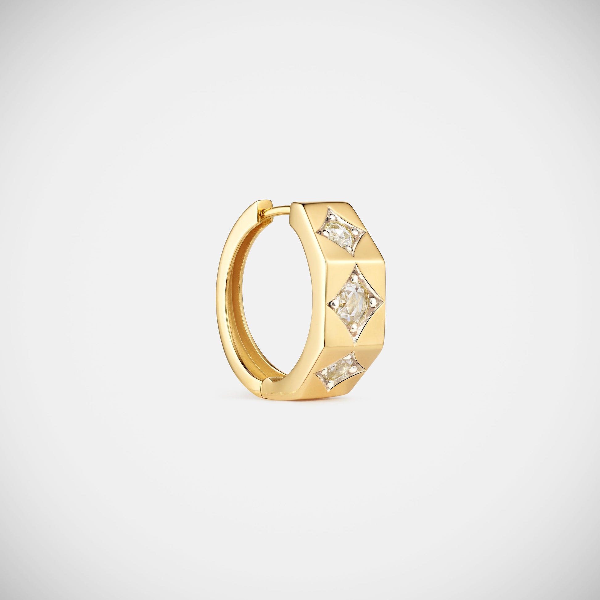 Marie Lichtenberg Staging Earring Ecrou earring Diamonds large