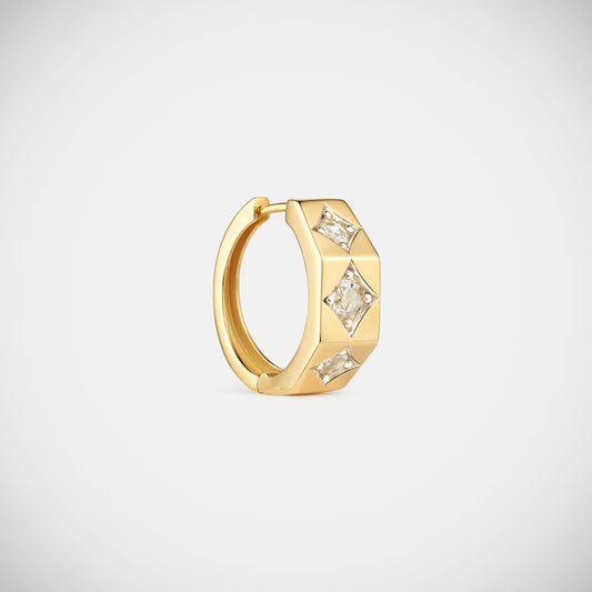 Marie Lichtenberg Staging Earring Ecrou earring Diamonds large