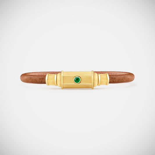 Marie Lichtenberg Staging Bracelet Emerald Lasso Baby Locket Bracelet