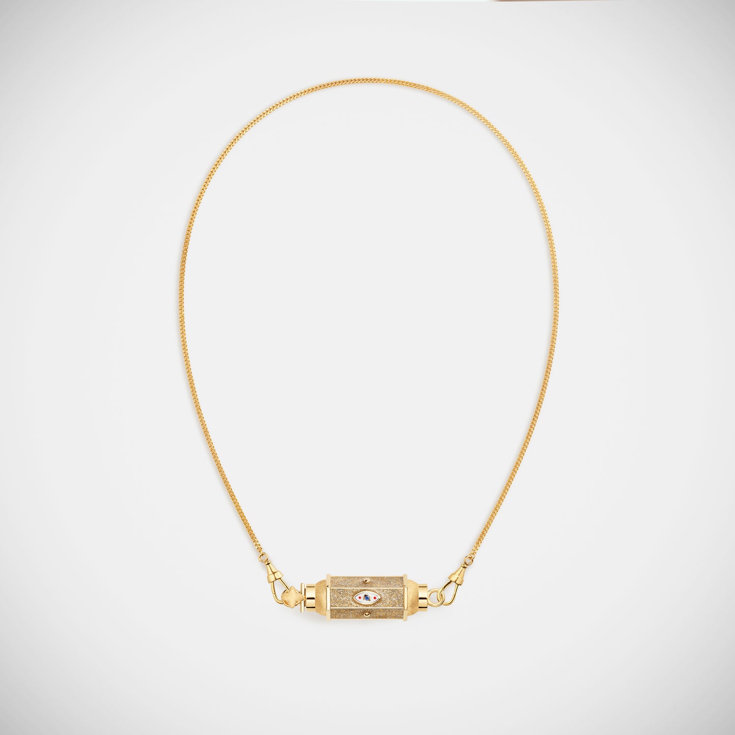 Marie Lichtenberg Staging Baby locket Evil Eye Gold Baby Locket Necklace