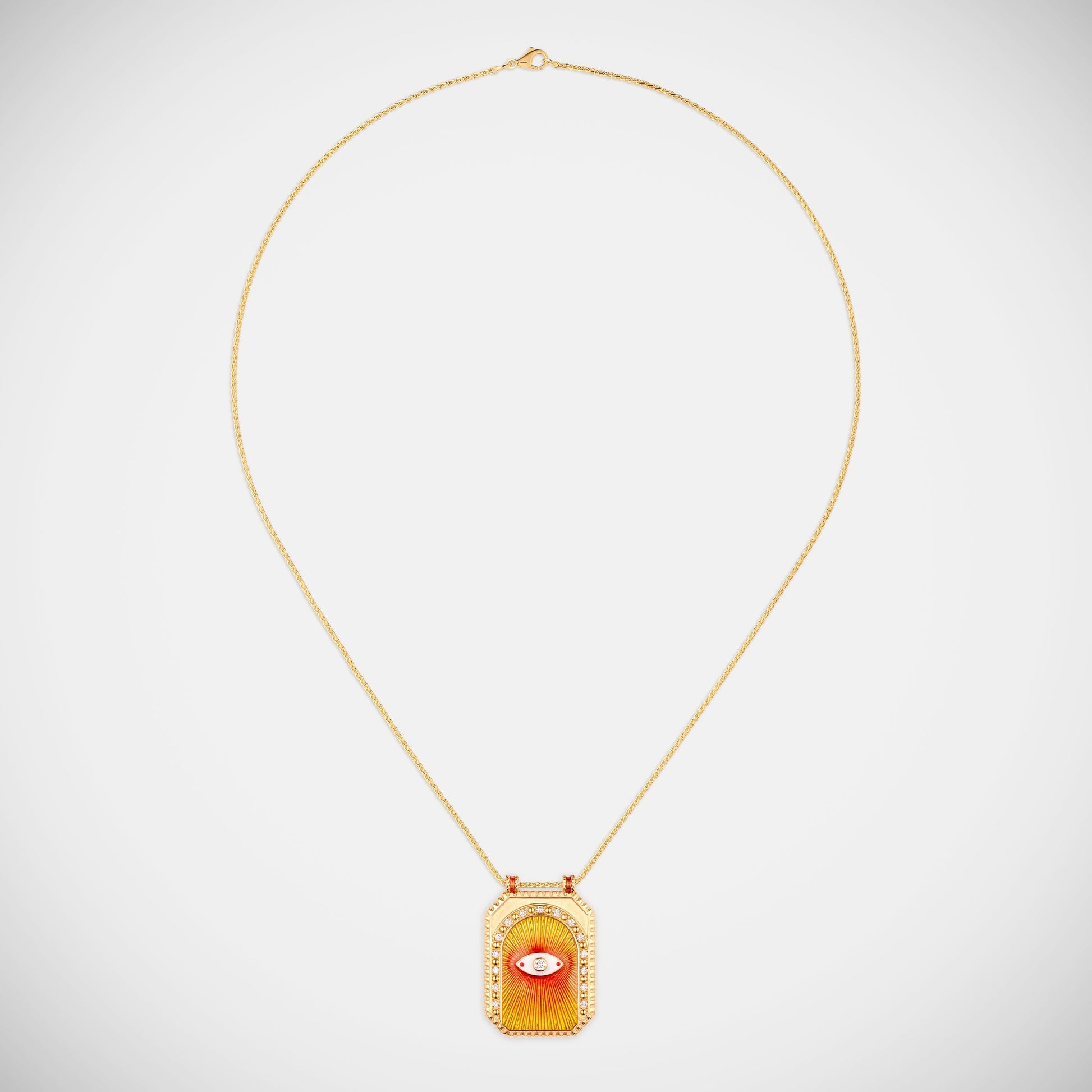 Marie Lichtenberg Staging Scapulaires Eye protect orange scapular