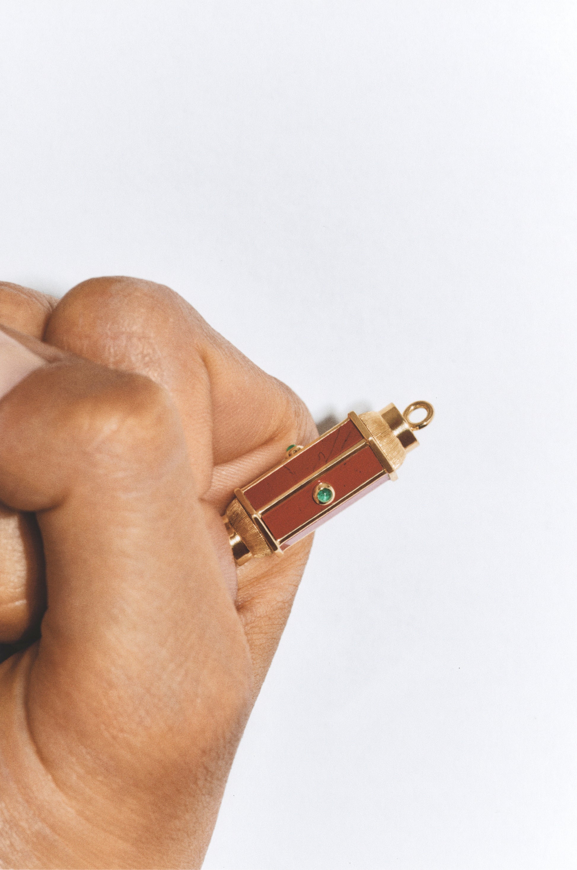 Marie Lichtenberg Staging Baby locket Jasper baby locket Necklace