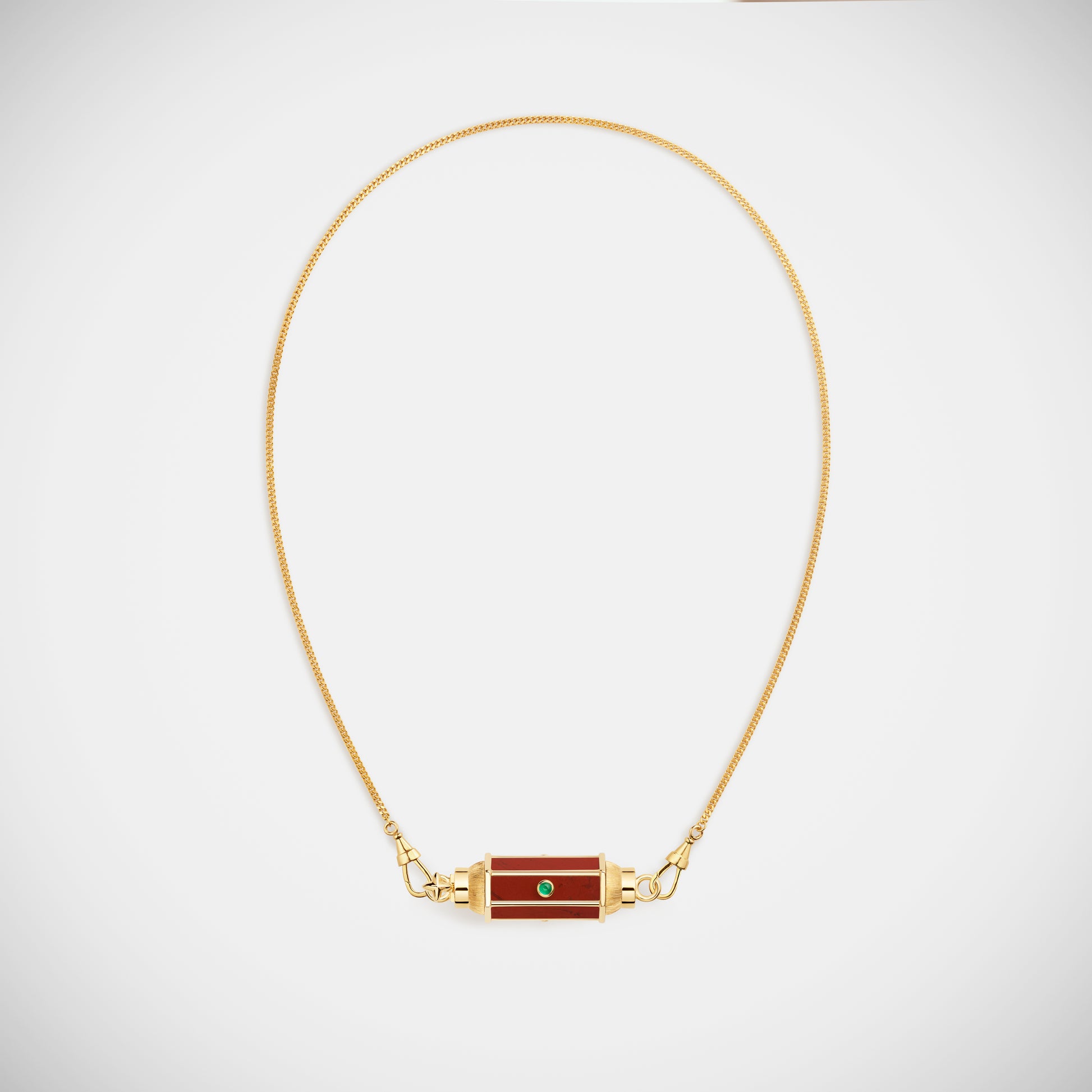 Marie Lichtenberg Staging Baby locket Jasper baby locket Necklace