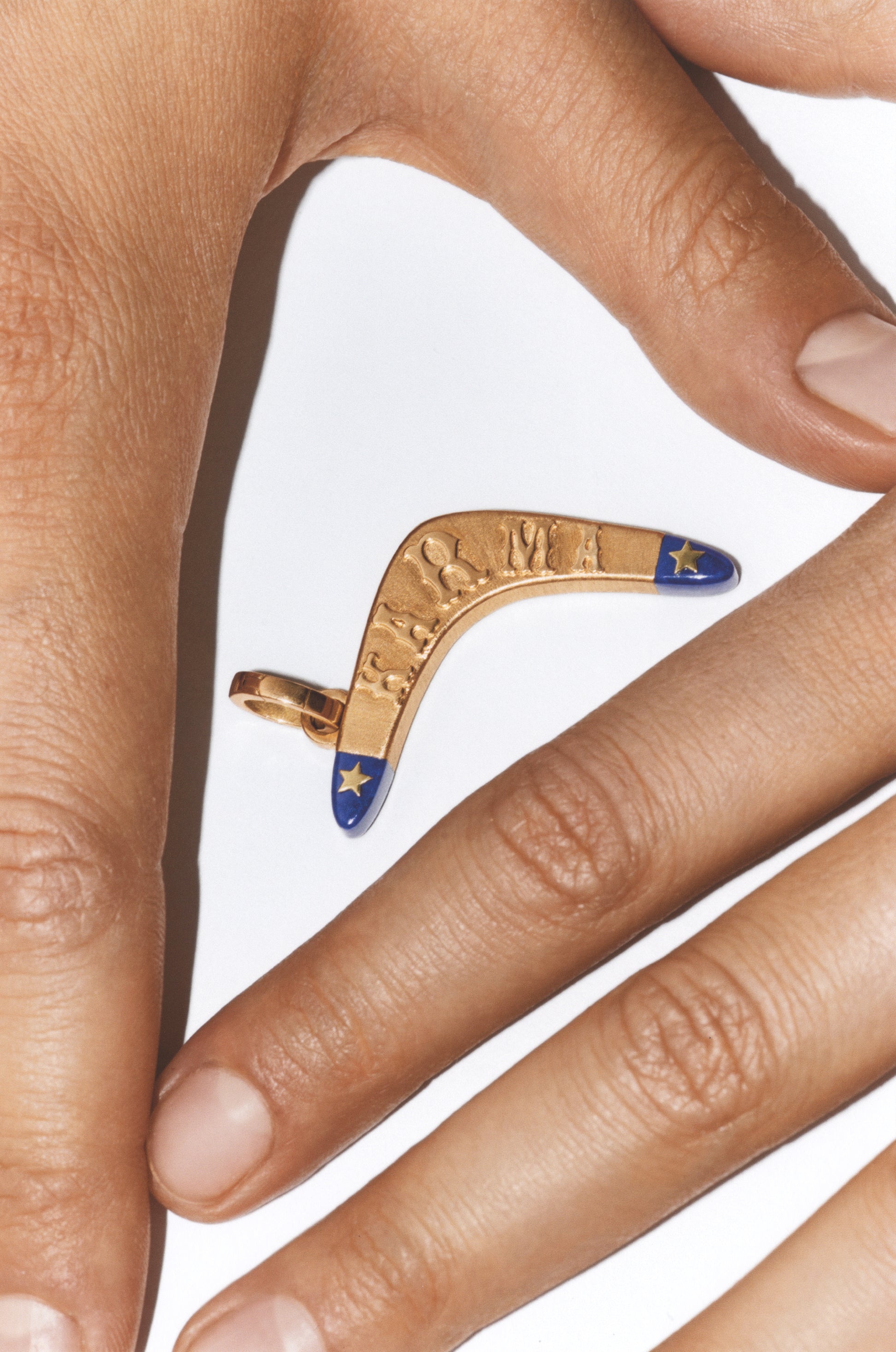 Marie Lichtenberg Staging Pendant Lapis Karma Charm