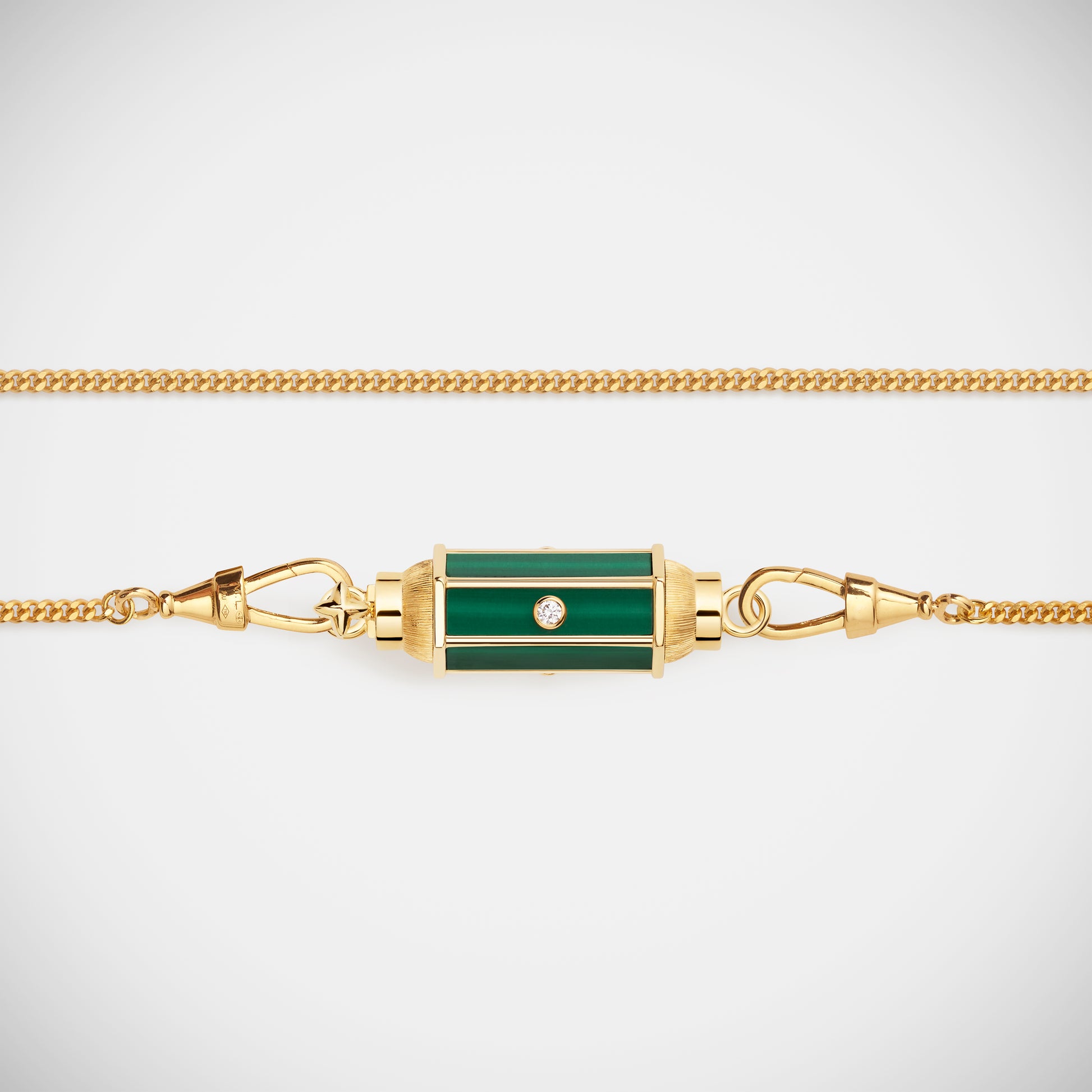 Marie Lichtenberg Staging Baby locket Malachite baby locket Necklace