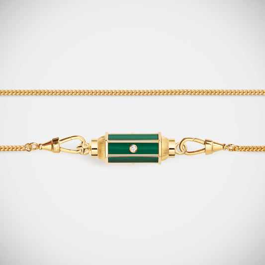 Marie Lichtenberg Staging Baby locket Malachite baby locket Necklace