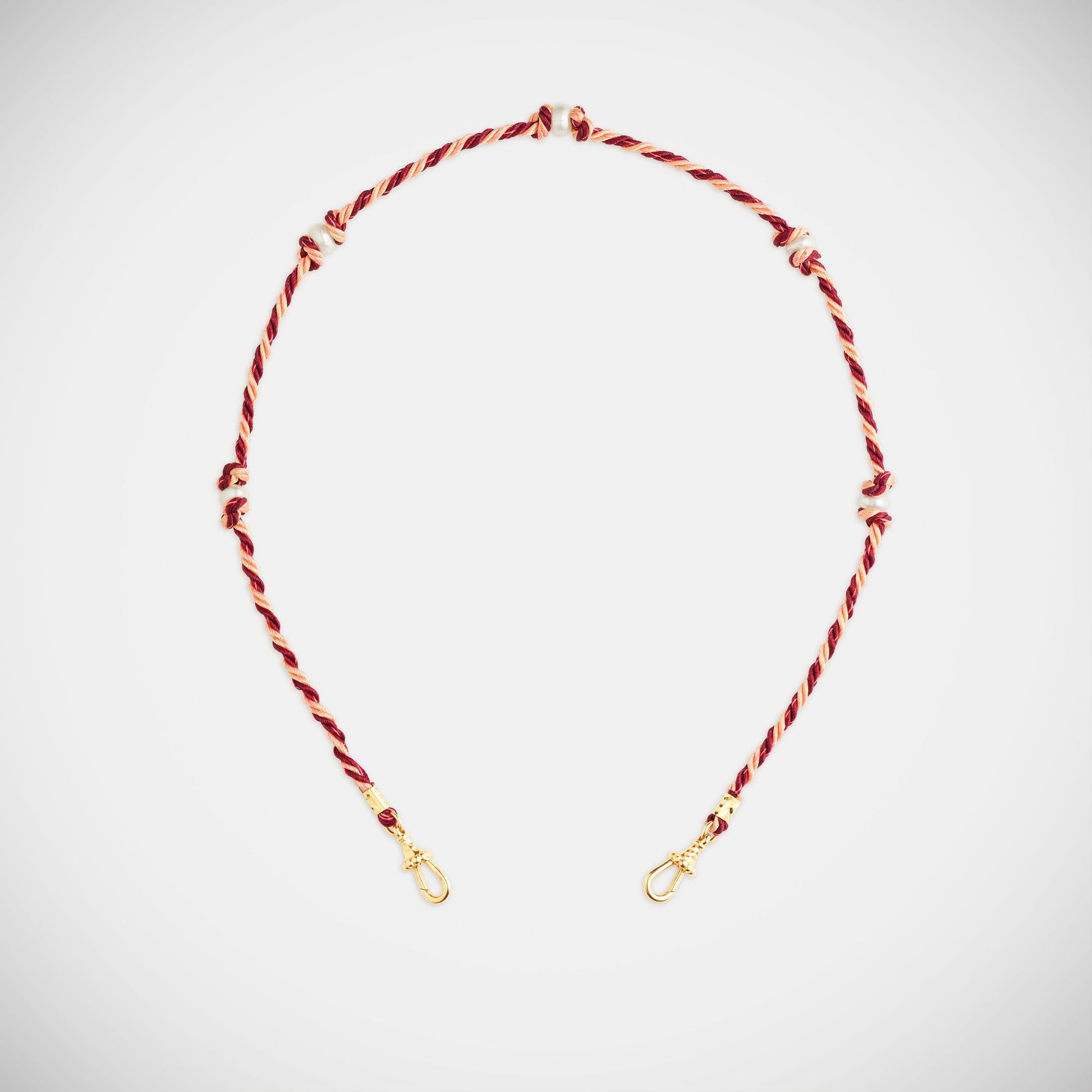 Marie Lichtenberg Staging Link Mauli Silky Burgundy and Beige 35cm