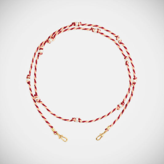 Marie Lichtenberg Staging Link Mauli Silky Burgundy and Beige 73cm