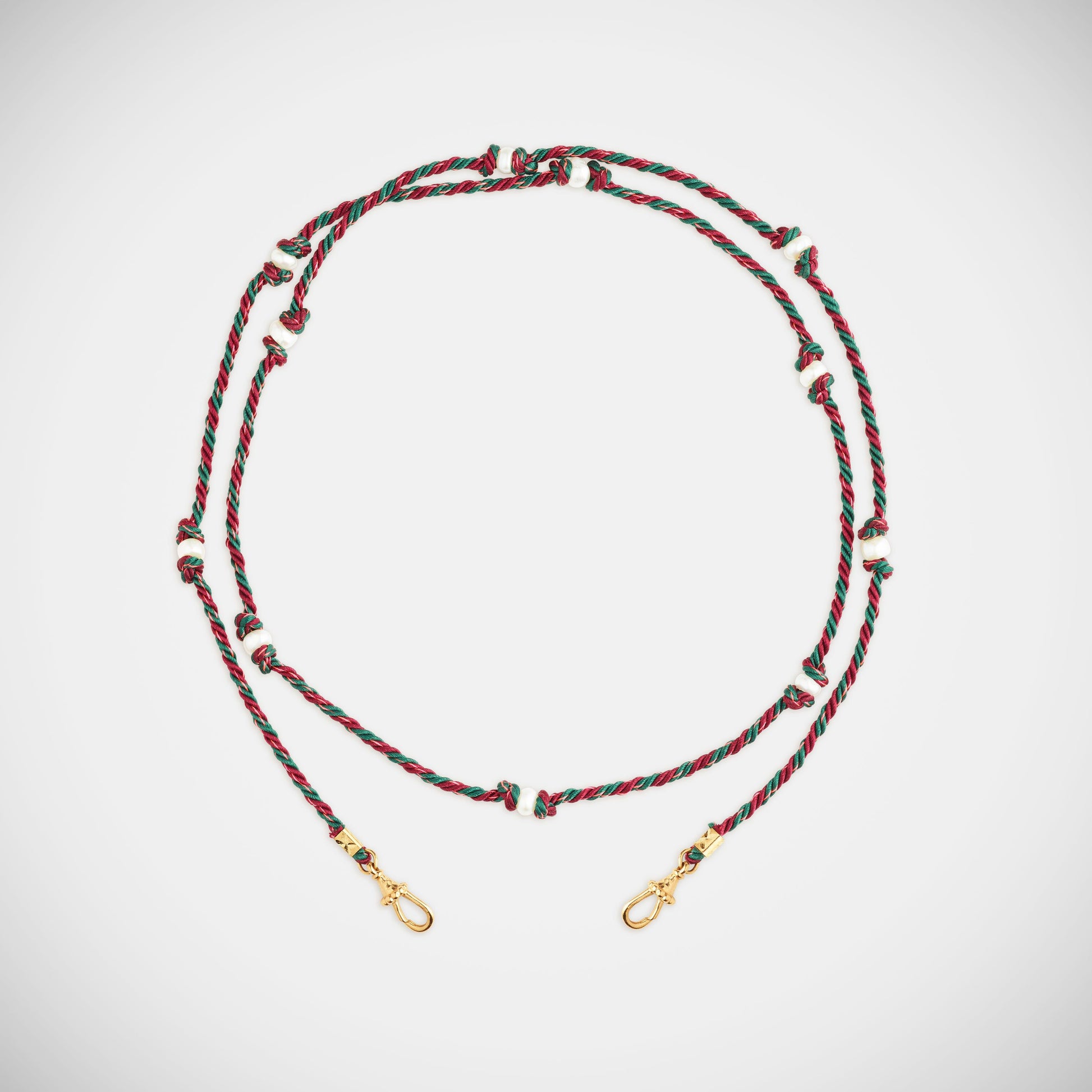 Marie Lichtenberg Staging Link Mauli Silky Burgundy and Green 73cm