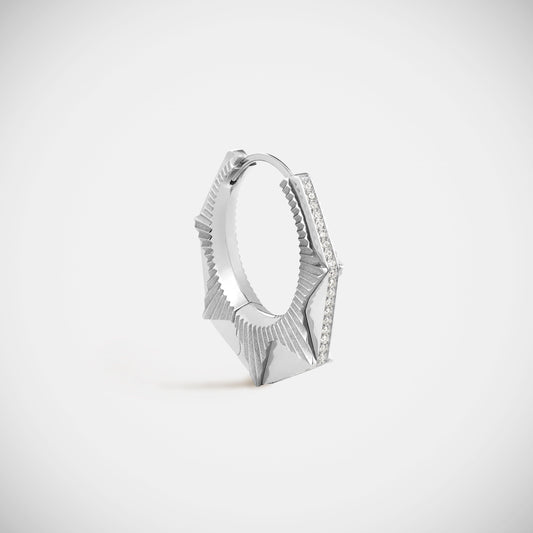 Marie Lichtenberg Staging Earring NYC Diamond White Earring large