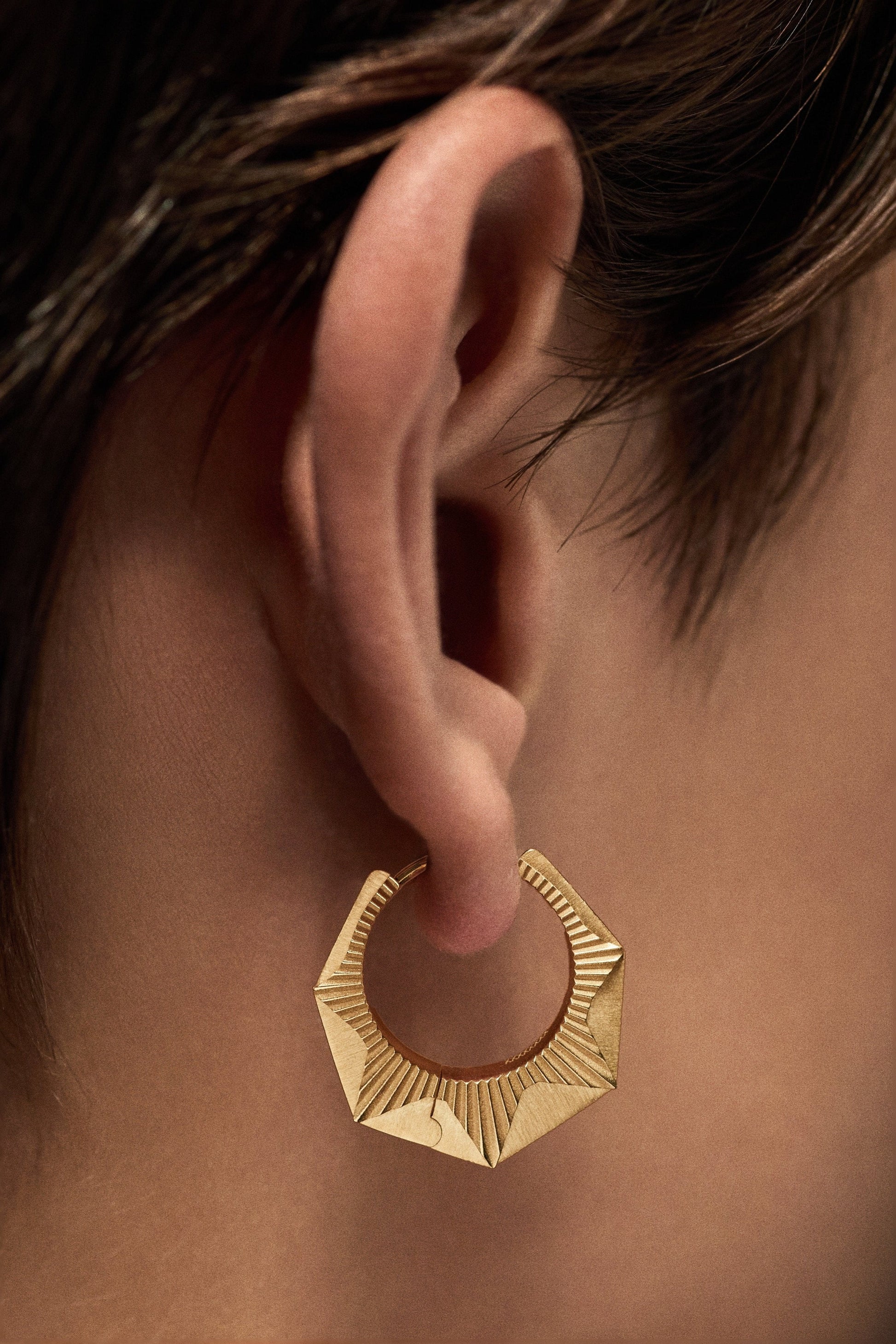 Marie Lichtenberg Staging Earring NYC Diamond Yellow Earring large