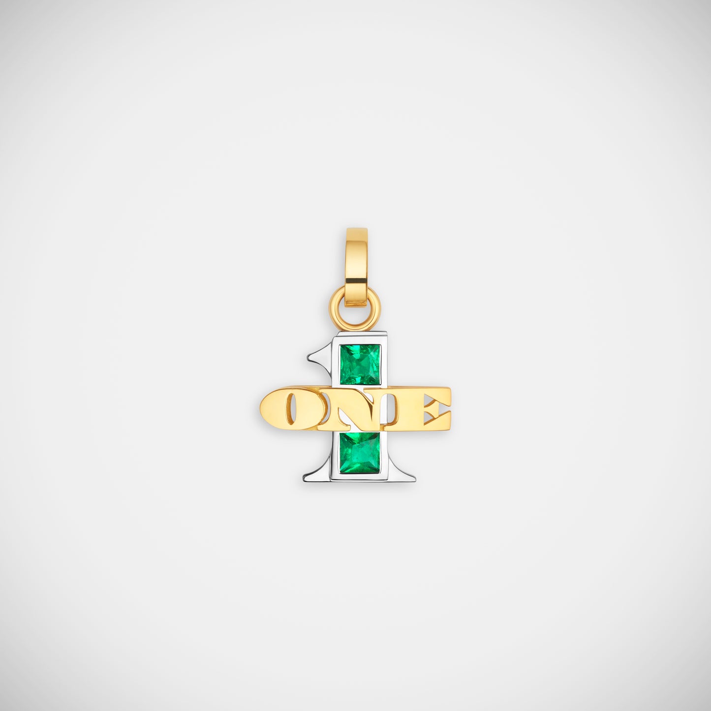 Marie Lichtenberg Staging Pendant One Emerald Pendant