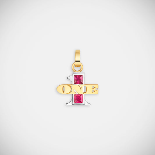 Marie Lichtenberg Staging Pendant One Ruby Pendant