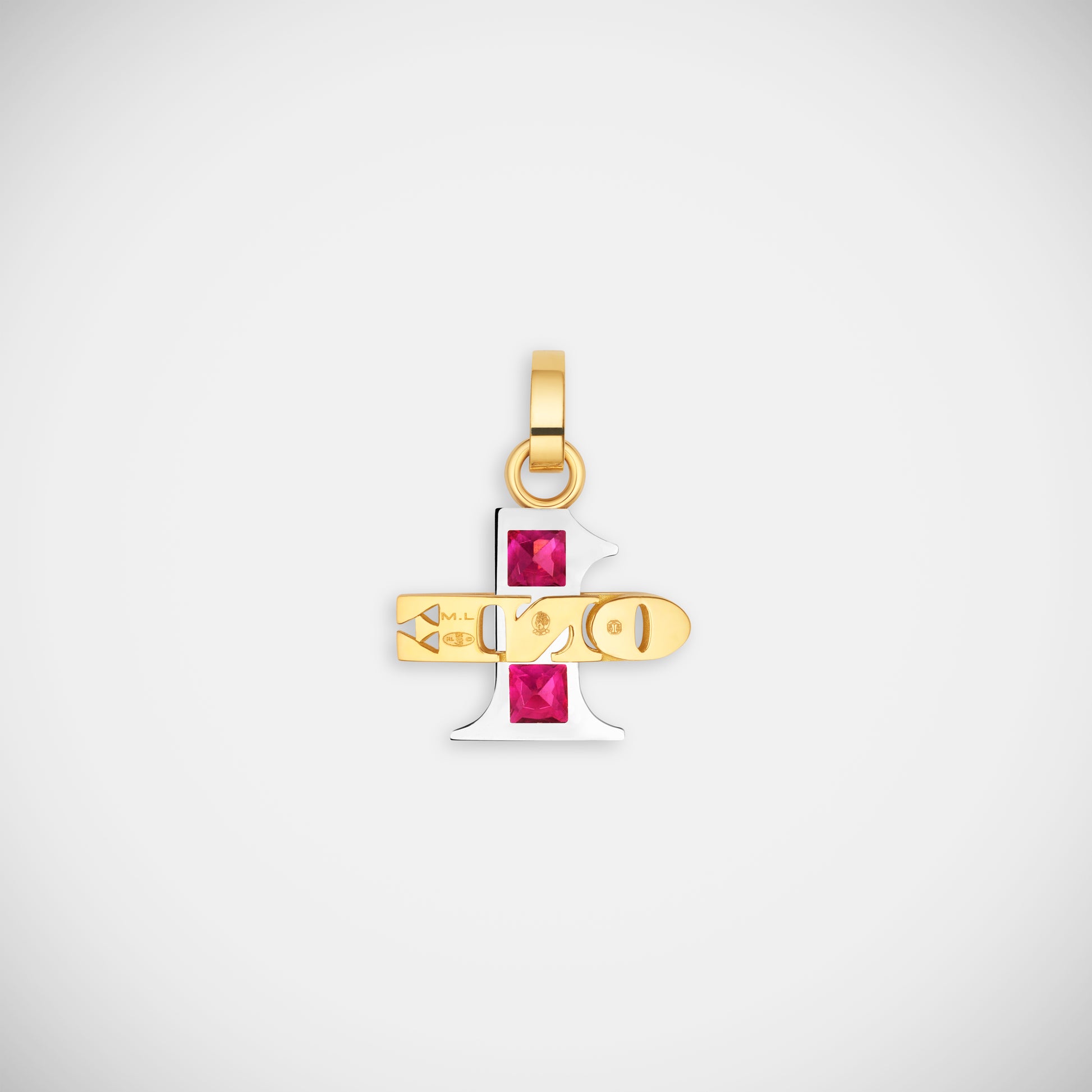 Marie Lichtenberg Staging Pendant One Ruby Pendant