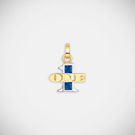 Marie Lichtenberg Staging Pendant One Sapphire Pendant