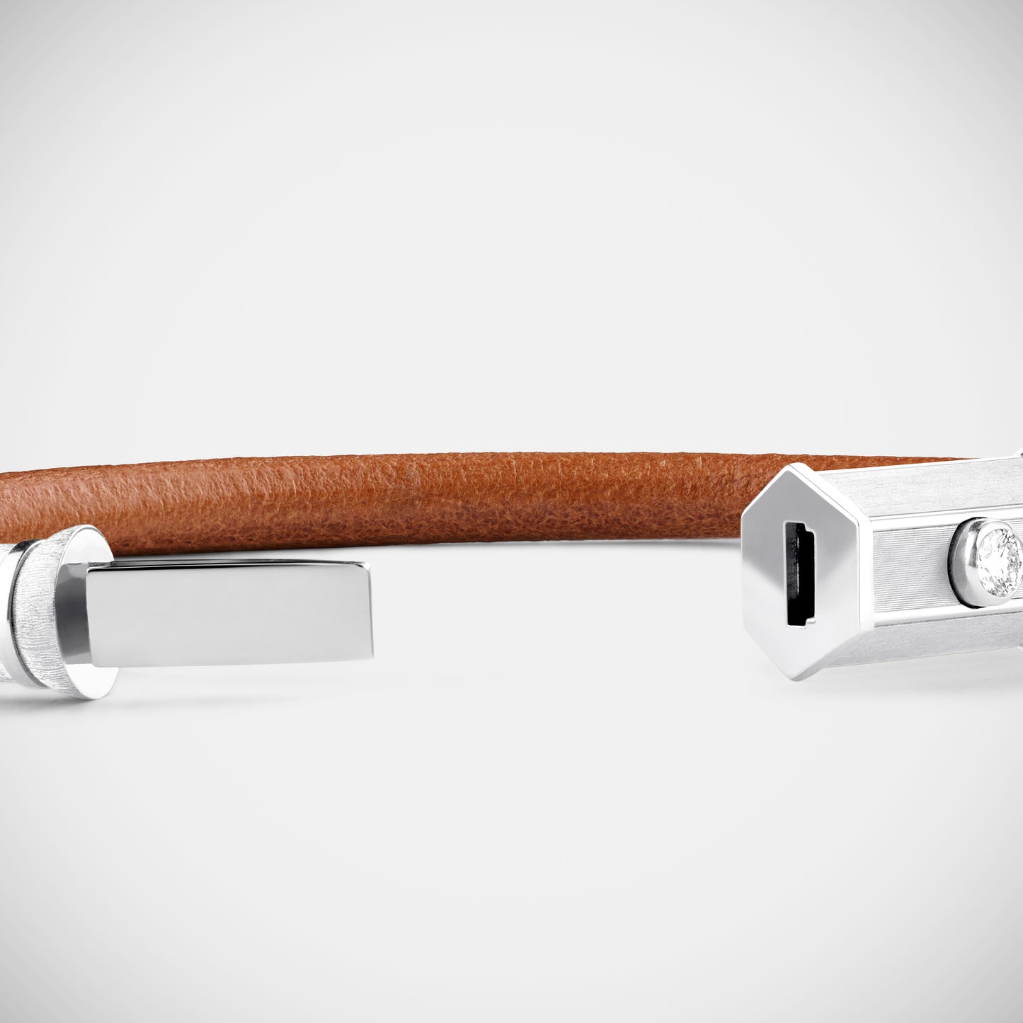 Marie Lichtenberg Staging Bracelet White Gold Lasso Baby Locket Bracelet