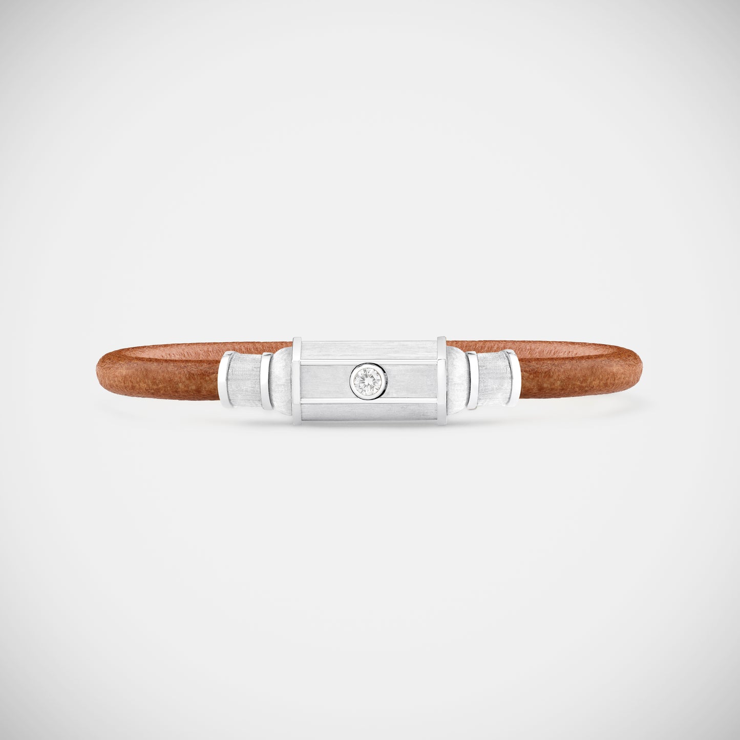 Marie Lichtenberg Staging Bracelet White Gold Lasso Baby Locket Bracelet