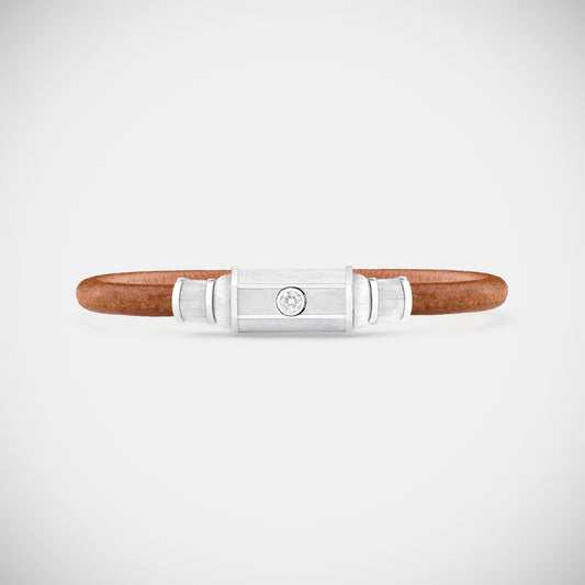 Marie Lichtenberg Staging Bracelet White Gold Lasso Baby Locket Bracelet